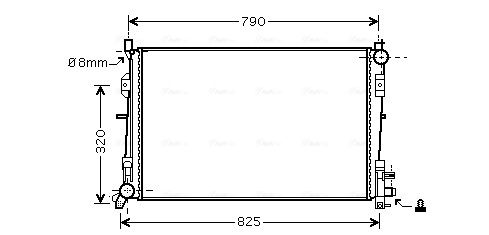 Obrázok Chladič motora AVA QUALITY COOLING  CR2092
