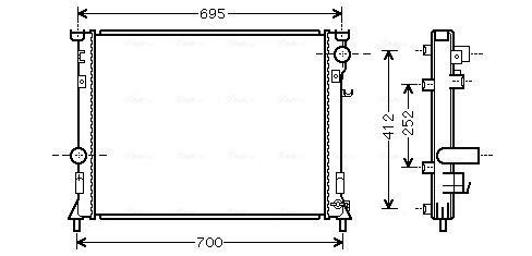 Obrázok Chladič motora AVA QUALITY COOLING  CR2097