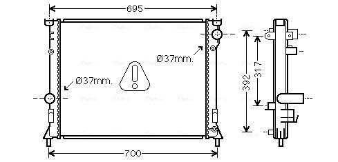 Obrázok Chladič motora AVA QUALITY COOLING  CR2116