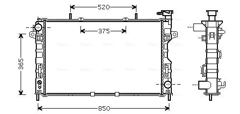 Obrázok Chladič motora AVA QUALITY COOLING  CR2117