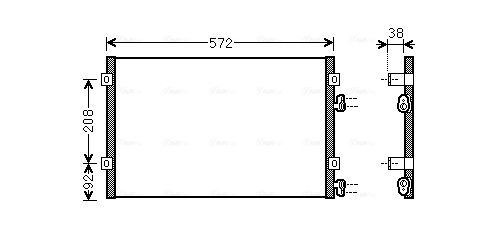 Obrázok Kondenzátor klimatizácie AVA QUALITY COOLING  CR5103