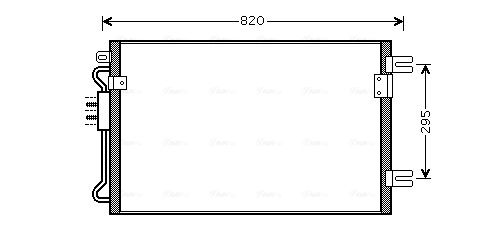 Obrázok Kondenzátor klimatizácie AVA QUALITY COOLING  CRA5098