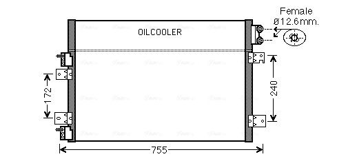 Obrázok Kondenzátor klimatizácie AVA QUALITY COOLING  CRA5113