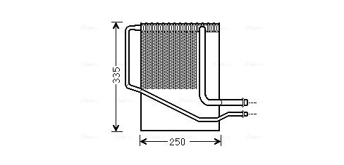 Obrázok Výparník klimatizácie AVA QUALITY COOLING  CRV126