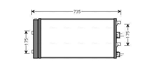 Obrázok Kondenzátor klimatizácie AVA QUALITY COOLING  DAA5004D