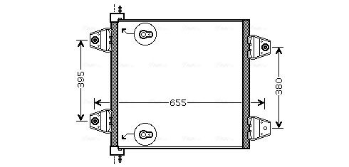 Obrázok Kondenzátor klimatizácie AVA QUALITY COOLING  DF5034