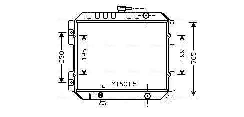 Obrázok Chladič motora AVA QUALITY COOLING  DN2141