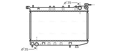 Obrázok Chladič motora AVA QUALITY COOLING  DN2174