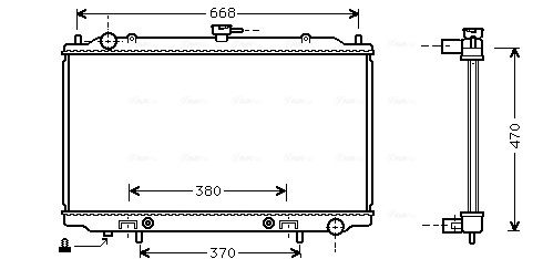 Obrázok Chladič motora AVA QUALITY COOLING  DN2189