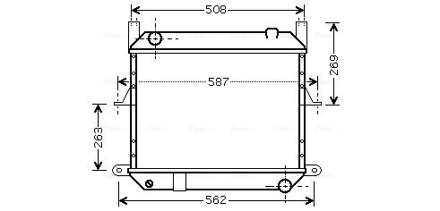 Obrázok Chladič motora AVA QUALITY COOLING  DN2209