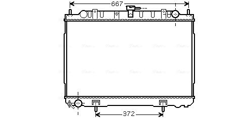 Obrázok Chladič motora AVA QUALITY COOLING  DN2241