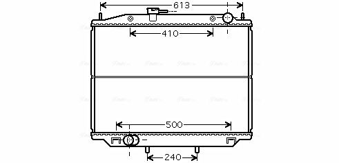 Obrázok Chladič motora AVA QUALITY COOLING  DN2265