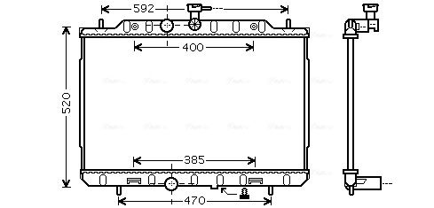Obrázok Chladič motora AVA QUALITY COOLING  DN2292