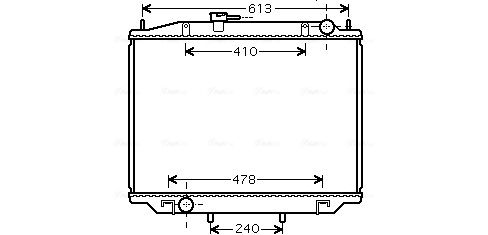Obrázok Chladič motora AVA QUALITY COOLING  DN2300