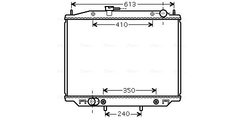 Obrázok Chladič motora AVA QUALITY COOLING  DN2303