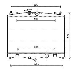 Obrázok Chladič motora AVA QUALITY COOLING  DN2338