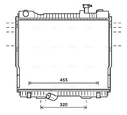 Obrázok Chladič motora AVA QUALITY COOLING  DN2418