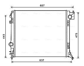 Obrázok Chladič motora AVA QUALITY COOLING  DN2424