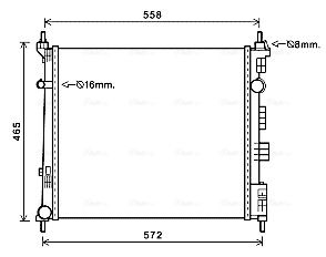 Obrázok Chladič motora AVA QUALITY COOLING  DN2425