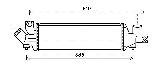 Obrázok Chladič plniaceho vzduchu AVA QUALITY COOLING  DN4337