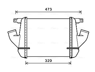 Obrázok Chladič plniaceho vzduchu AVA QUALITY COOLING  DN4408