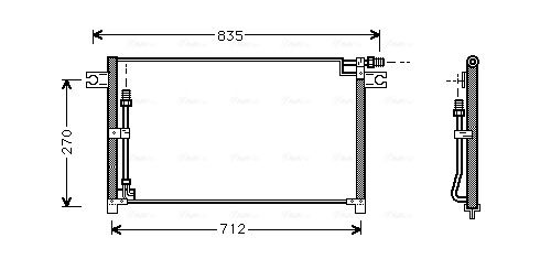 Obrázok Kondenzátor klimatizácie AVA QUALITY COOLING  DN5185