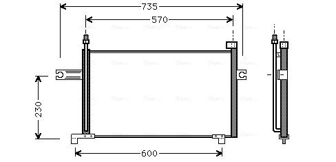 Obrázok Kondenzátor klimatizácie AVA QUALITY COOLING  DN5194