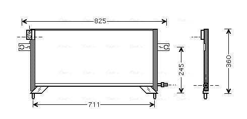 Obrázok Kondenzátor klimatizácie AVA QUALITY COOLING  DN5204