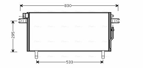 Obrázok Kondenzátor klimatizácie AVA QUALITY COOLING  DN5268