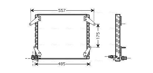 Obrázok Kondenzátor klimatizácie AVA QUALITY COOLING  DN5272