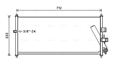 Obrázok Kondenzátor klimatizácie AVA QUALITY COOLING  DN5277D