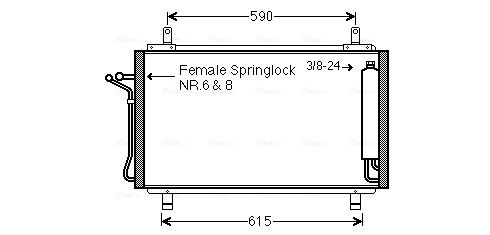 Obrázok Kondenzátor klimatizácie AVA QUALITY COOLING  DN5329D
