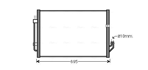 Obrázok Kondenzátor klimatizácie AVA QUALITY COOLING  DN5331