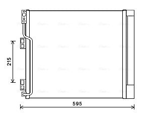 Obrázok Kondenzátor klimatizácie AVA QUALITY COOLING  DN5355D