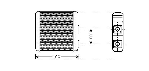 Obrázok Výmenník tepla vnútorného kúrenia AVA QUALITY COOLING  DN6139