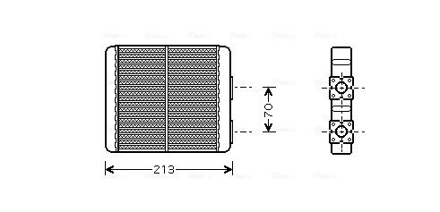 Obrázok Výmenník tepla vnútorného kúrenia AVA QUALITY COOLING  DN6226