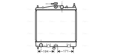 Obrázok Chladič motora AVA QUALITY COOLING  DNA2247