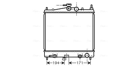 Obrázok Chladič motora AVA QUALITY COOLING  DNA2248