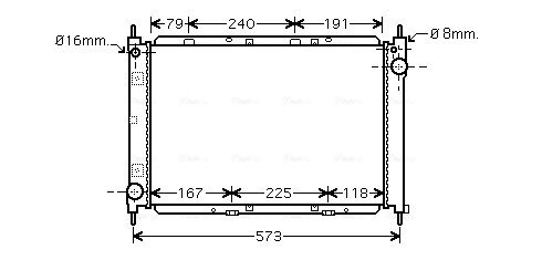 Obrázok Chladič motora AVA QUALITY COOLING  DNA2261