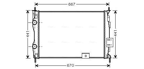 Obrázok Kondenzátor klimatizácie AVA QUALITY COOLING  DN5205D