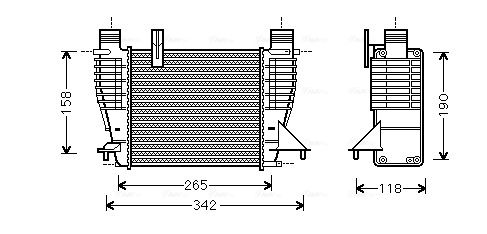 Obrázok Chladič plniaceho vzduchu AVA QUALITY COOLING  DNA4356