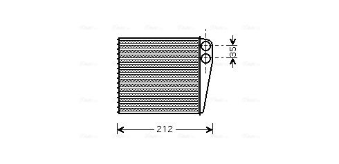 Obrázok Výmenník tepla vnútorného kúrenia AVA QUALITY COOLING  DNA6256