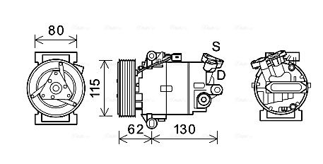 Obrázok Kompresor klimatizácie AVA QUALITY COOLING  DNAK390