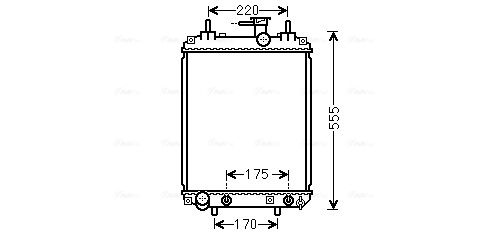 Obrázok Chladič motora AVA QUALITY COOLING  DU2073