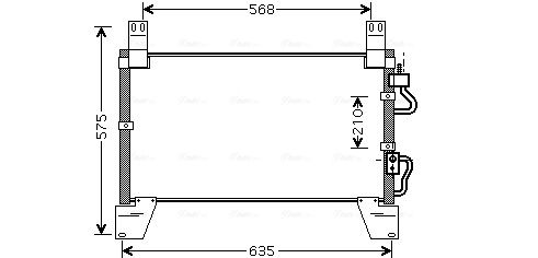 Obrázok Kondenzátor klimatizácie AVA QUALITY COOLING  DW5077