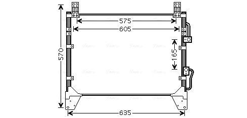 Obrázok Kondenzátor klimatizácie AVA QUALITY COOLING  DW5142