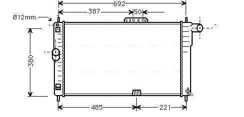 Obrázok Chladič plniaceho vzduchu AVA QUALITY COOLING  FD4429