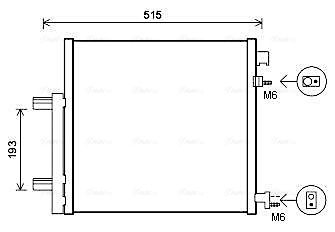 Obrázok Kondenzátor klimatizácie AVA QUALITY COOLING  DWA5140D