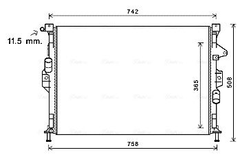 Obrázok Chladič motora AVA QUALITY COOLING  FD2581