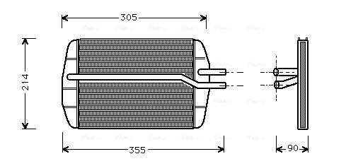 Obrázok Výmenník tepla vnútorného kúrenia AVA QUALITY COOLING  FD6216